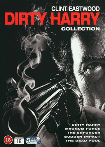 Dirty Harry (1971) + Dirty Harry går amok (1973) + Dirty Harry renser ud (1976) + Dirty Harry vender tilbage (1983) + Dødsspillet (1988) [DVD BOX]