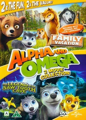 Alpha & Omega 4: The Legend of the Saw Toothed Cave (2014) + Alpha & Omega: Family Vacation (2015) [DVD]