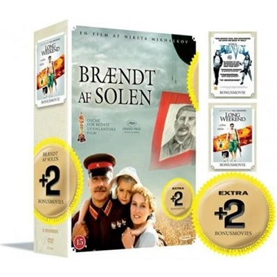 BRÆNDT AF SOLEN + 2 BONUS FILM [DVD]