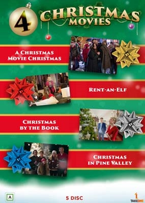 Jul som på film (2019) + Rent-an-Elf (2018) + Christmas by the Book (2018) + Christmas in Pine Valley (2022) [DVD]