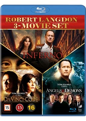 DAN BROWN 1-3 BOX - INFERNO + DA VINCI CODE + ANGEL'S & DEMON'S [BLU-RAY]