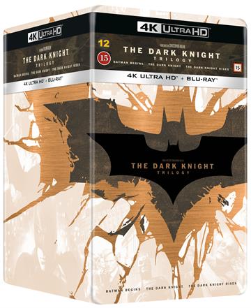 Batman Begins (2005) + The Dark Knight (2008) + The Dark Knight Rises (2012) steelbook [4K ULTRA HD]
