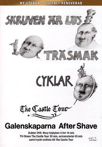 Skruven är lös (1993) + Träsmak (1985) + Cyklar (1987) + The Castle Tour (1986) [DVD]