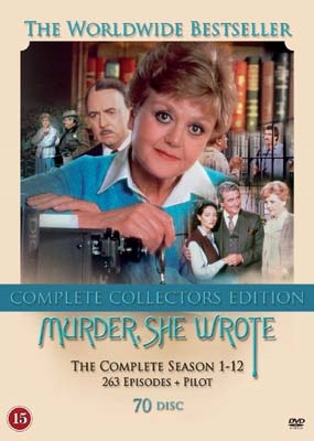 MURDER, SHE WROTE - THE COMPLETE SEASON 1-12 (SEASON 5-12 UDEN DANSKE TEKSTER)  (70-DVD)