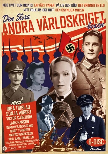 Livet som Indsats (1940) + I Ungdommens Vaar (1943) + Paa Liv og Død (1943) + Der brænder en Ild (1943) + Mit Folk er ikke dit (1944) + Den osynliga muren (1944) [DVD IMPORT - UDEN DK TEKST]